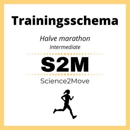 Trainingsschema Halve marathon - intermediate niveau (3x per week)