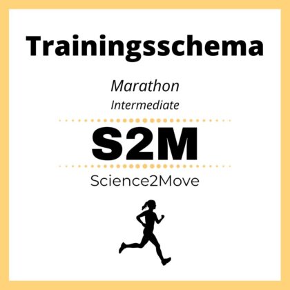 Trainingsschema Marathon - intermediate niveau (4x per week)